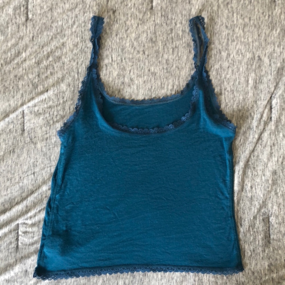 AEO Blue Lace Cami Top Soft & Sexy